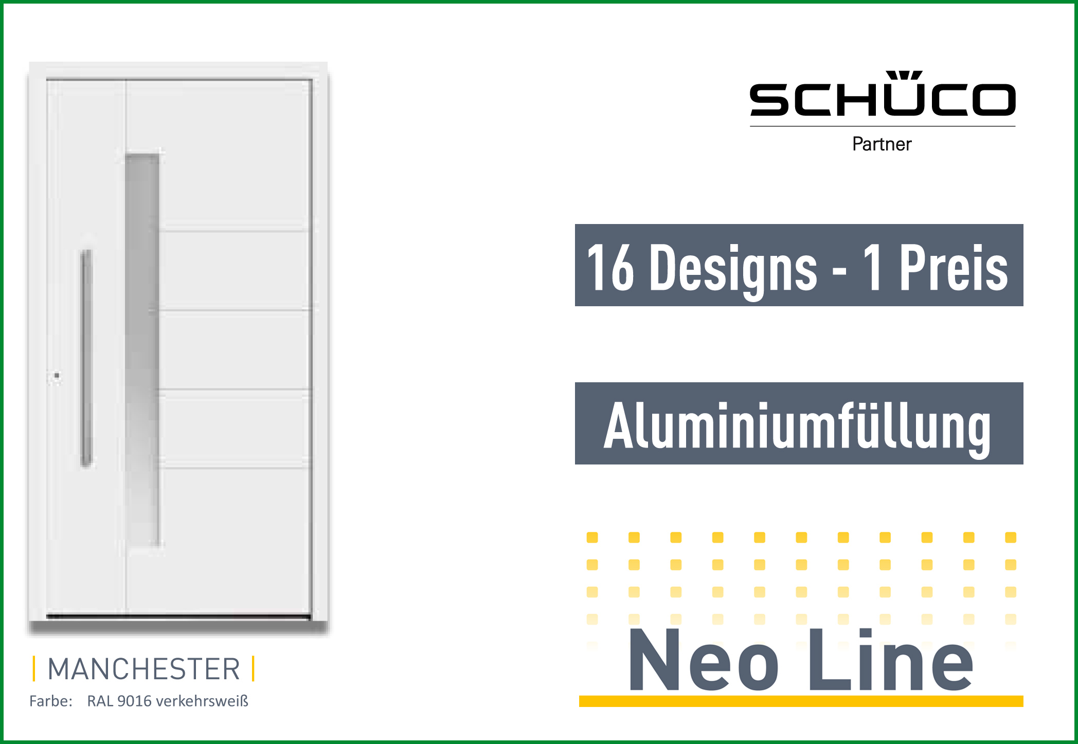 Schüco Neoline Aluminium Haustüren